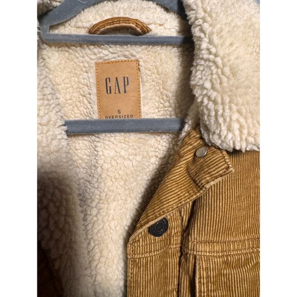 GAP Sherpa Lined Oversized Cords Jacket I - Picture 3 of 5
